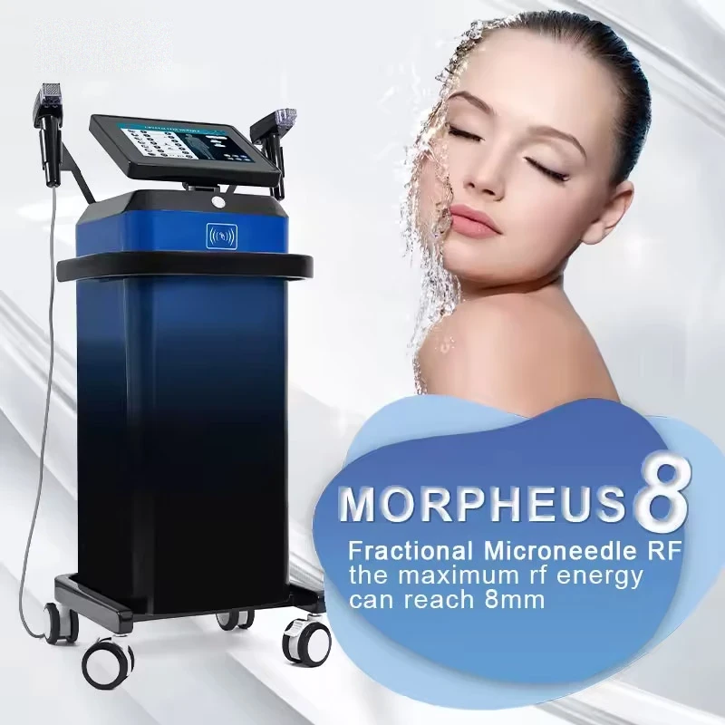 Vertical fractional RF microneedling