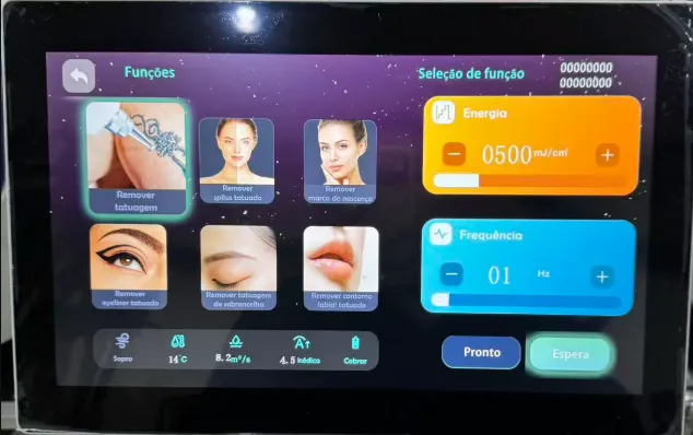 Machine screen display